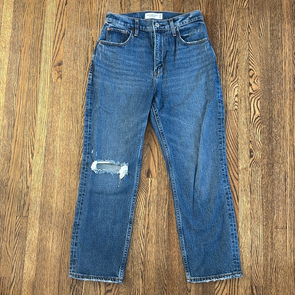 Abercrombie The Ankle Straight Curve Love Ultra High Rise Jeans | Size 26S